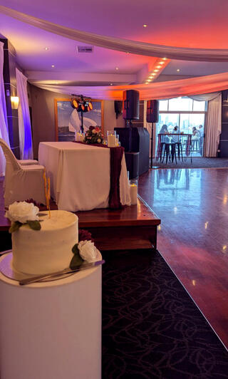 Mounts Bay Sailing Club Wedding DJ Setup Wedding DJ/MC